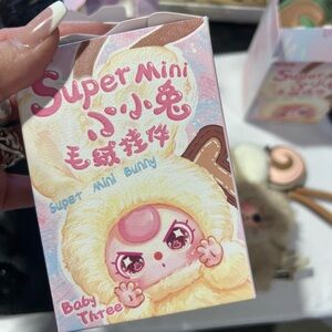 Authentic Baby Three Super Mini Bunny - letter F